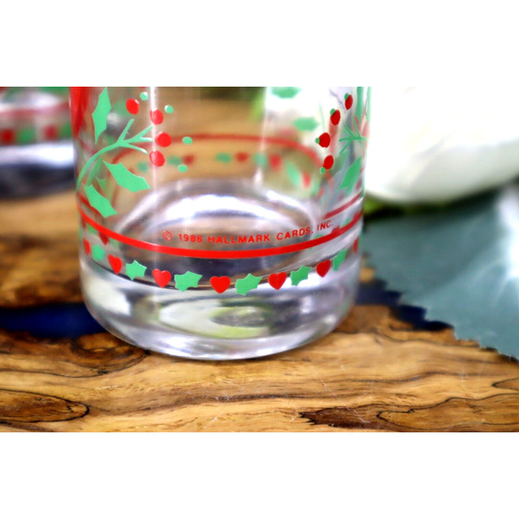 Vintage Anchor Hocking Hallmark Christmas Bunny Votive Candle Holders - Set of 4 - Picture 4 of 6